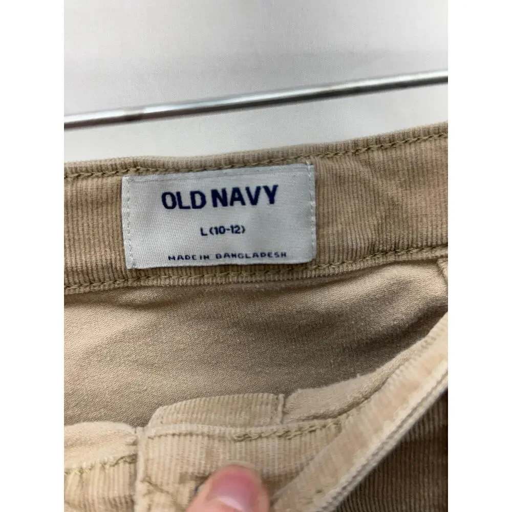 Girls L (10-12) old navy button down corduroy skirt